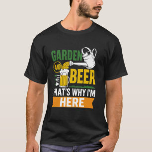 Camiseta Cerveja de Jardim É Por Isso Que Estou Aqui Funila