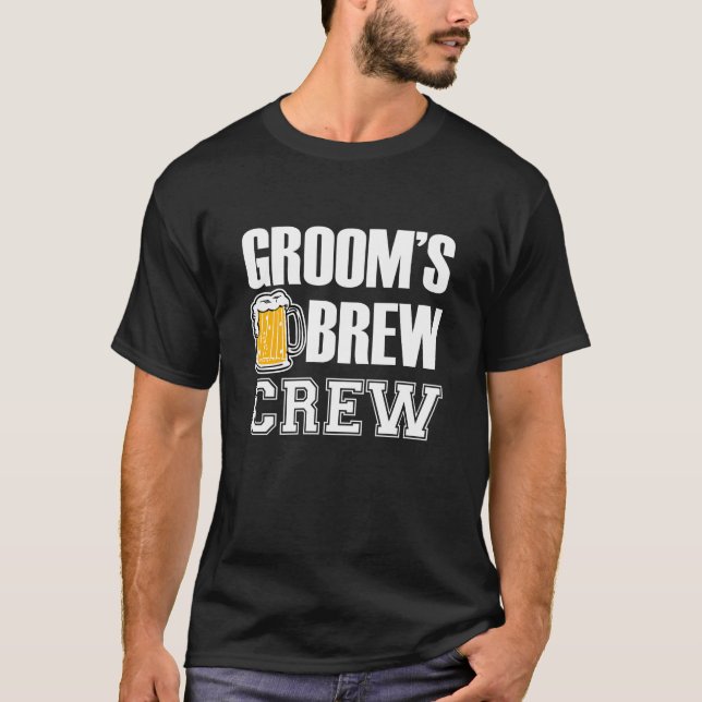 Camiseta Cerveja de padrinho de casamento engraçada do pess (Frente)