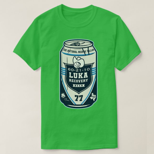 Camiseta Cerveja De Recuperação Pode Luka Doncic 602110 (Frente do Design)
