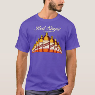 Camiseta Cerveja de Stripe Vermelha