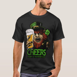 Camiseta Cerveja de Terror do Dia de São Patrício - Cheers 