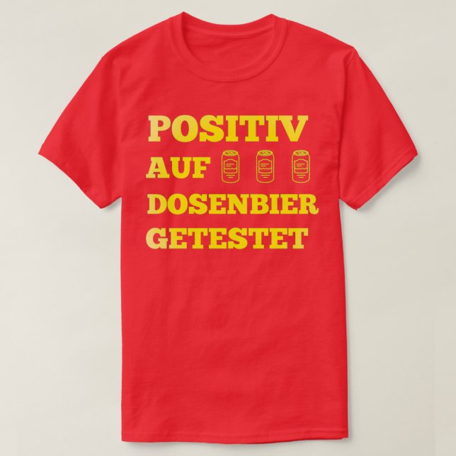 Camiseta Cerveja dizendo álcool de presente de bebendo clás (Frente do Design)