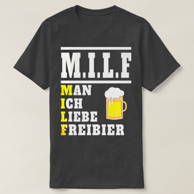 Camiseta Cerveja dizendo álcool de presente de bebendo engr (Frente do Design)