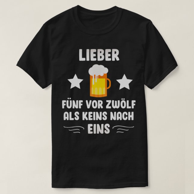 Camiseta Cerveja dizendo álcool de presente de bebendo engr (Frente do Design)