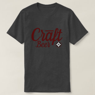 Camiseta Cerveja do artesanato - símbolo Ver.2 Borgonha do