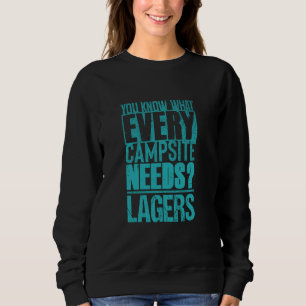 Camiseta Cerveja e acampamento Lover u2013 Funny Lager Fan
