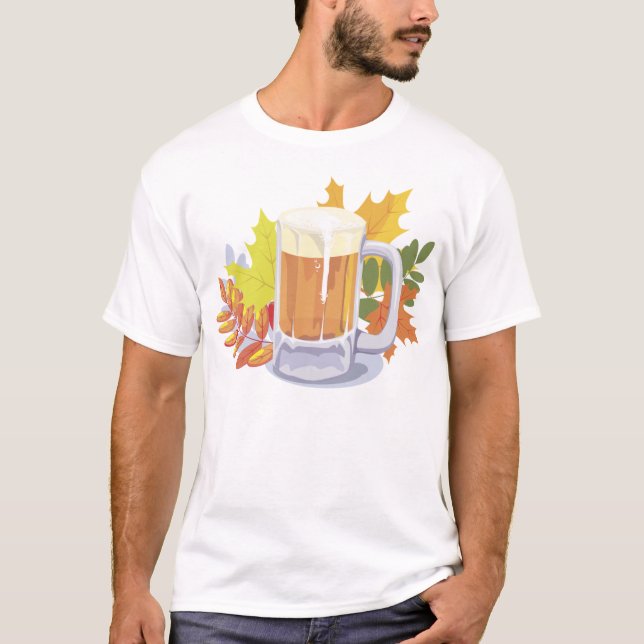 Camiseta Cerveja e Autumn deixam Oktoberfest (Frente)