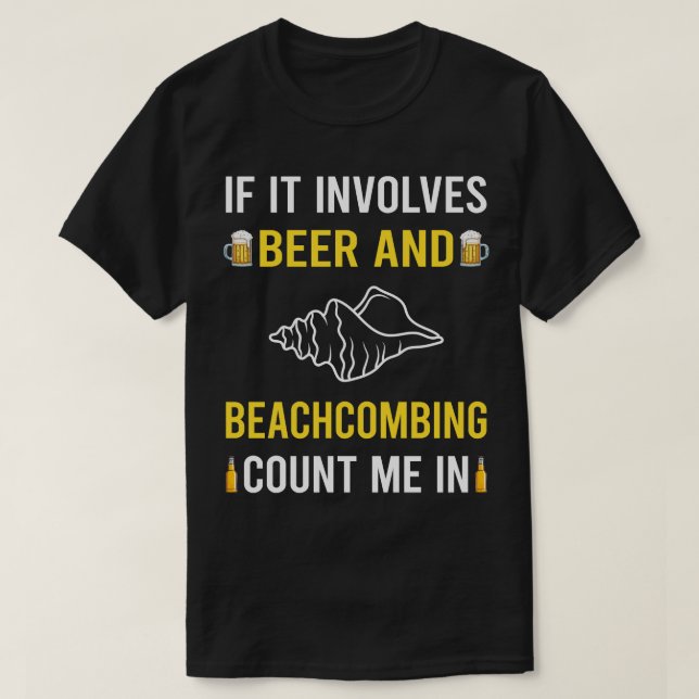Camiseta Cerveja E Beachcomber (Frente do Design)