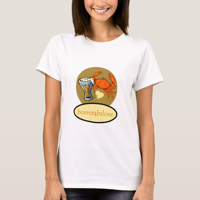 Camiseta Cerveja e caranguejos (Frente)