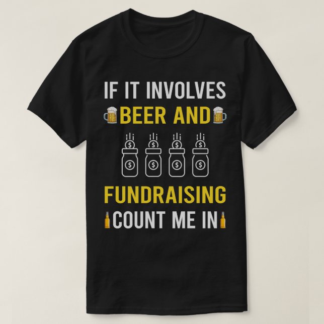 Camiseta Cerveja E Fundraiser (Frente do Design)