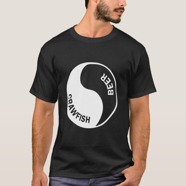 Camiseta Cerveja e Lagostim Design Gráfico (Frente)