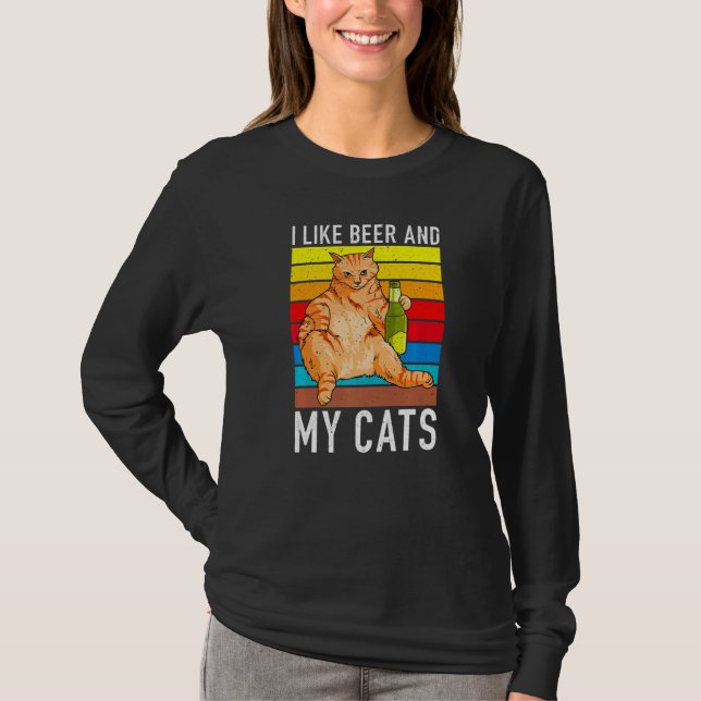 Camiseta Cerveja E Minha Gata De Bebendo (Frente)