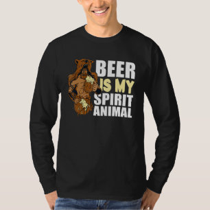 Camiseta Cerveja É O Meu Espírito De Bebendo De Cerveja Ani
