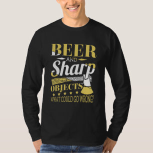 Camiseta Cerveja E Objetos Nítidos Crawl De Trabalhadores D