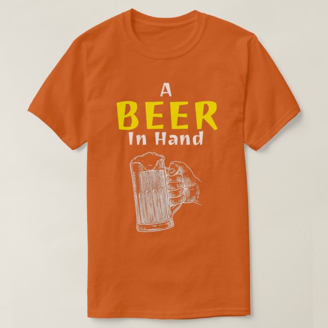 Camiseta cerveja engraçada 10 (Frente do Design)