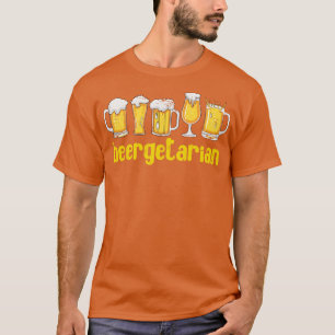Camiseta Cerveja Engraçada Lover Gift Beergetarian Beer