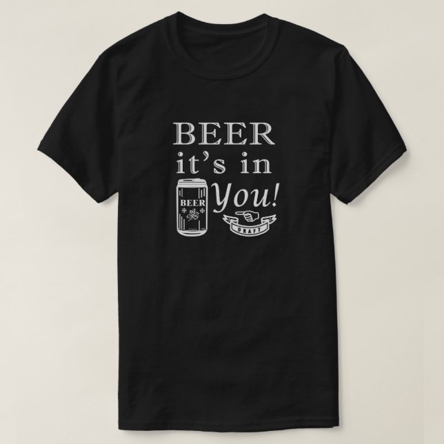 Camiseta Cerveja Está Em Você! (Frente do Design)