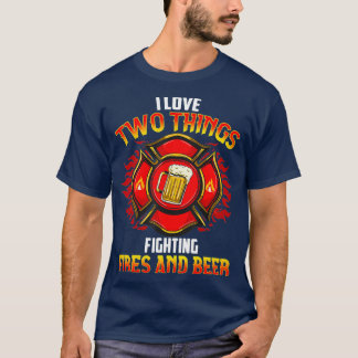 Camiseta Cerveja Fireman Bombeiro Primeiro Presente