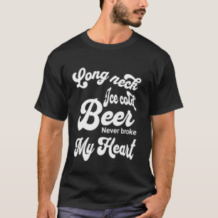 Camiseta Cerveja Gelada de Pescoço Longo Nunca Quebrou Meu