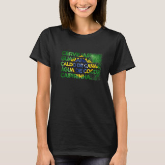 Camiseta Cerveja Guaraná Caldo de cana e Caipirinha Brasil