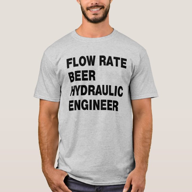 Camiseta Cerveja hidráulica do Engenheiro (Frente)