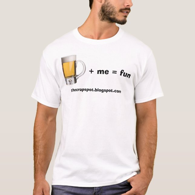 Camiseta Cerveja mais mim divertimento dos iguais (Frente)