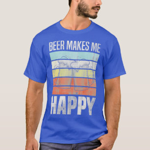 Camiseta cerveja me deixa feliz