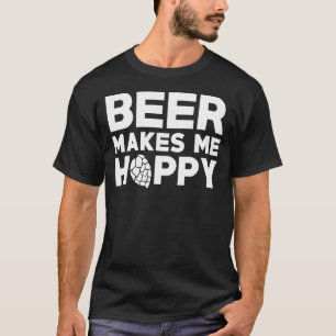 Camiseta Cerveja Me Faz Um Bebendo De Álcool Hoppy Humor Le