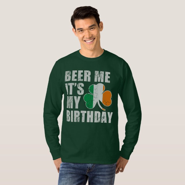 Camiseta Cerveja mim é meu aniversário (Frente Completa)