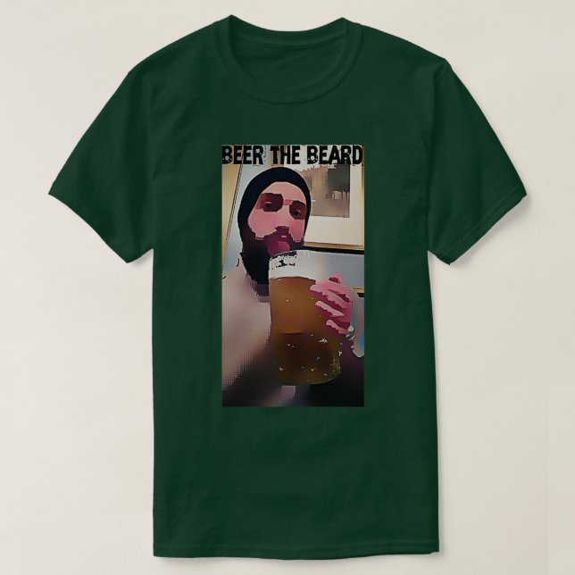 Camiseta cerveja na barba (Frente do Design)