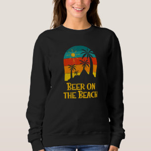 Camiseta Cerveja na Praia Festa de Bebida Beber Oceano  Re