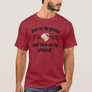Camiseta Cerveja na terra!