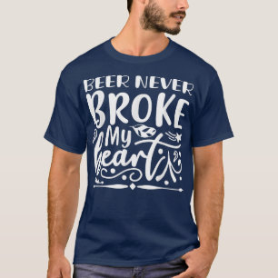 Camiseta Cerveja Nunca Quebrou Meu Alcoólico Engraçado