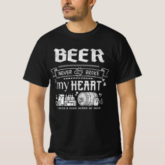 Camiseta Cerveja nunca quebrou meu coração