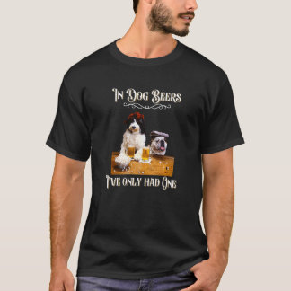 Camiseta Cerveja Para Homens Adultos Cães Engraçados Com Hu