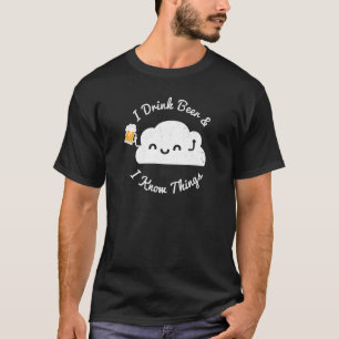 Camiseta Cerveja Para Homens Eu Bebo Cerveja E Eu Sei Coisa