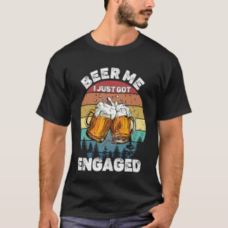 Camiseta Cerveja Para Mim Acabei de Ficar Noivo Festa de Ce