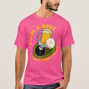 Camiseta Cerveja piscina É Por Isso Que Estou Aqui Jogadore
