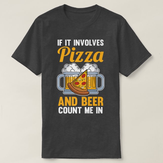 Camiseta Cerveja Pizza (Frente do Design)