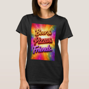 Camiseta Cerveja Pizza Amigos