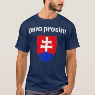 Camiseta Cerveja Por Favor Em Eslovaco Engraçado Souvenir
