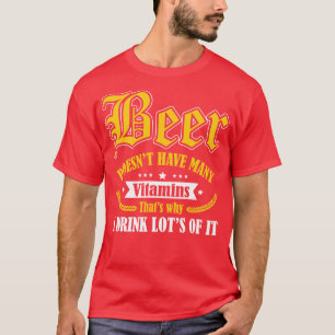 Camiseta Cerveja precisa de mais vitaminas