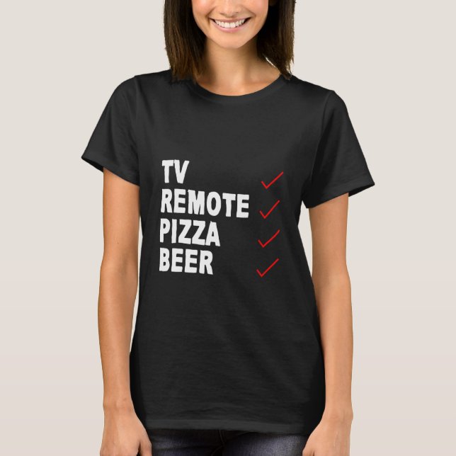 Camiseta Cerveja Remota de Pizza - (Frente)