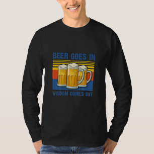 Camiseta Cerveja Sai Na Sabedoria Sai Vintage Aniversário
