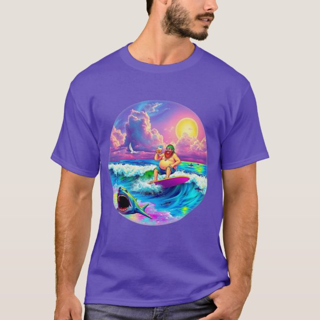 CAMISETA CERVEJA SURFANDO HIPPIE (Frente)