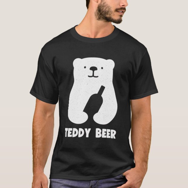 Camiseta Cerveja ursinho - Urso Engraçado (Frente)