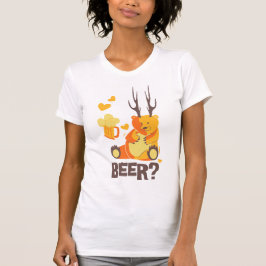 Camiseta Cerveja? Urso com Barras-T-Camisa