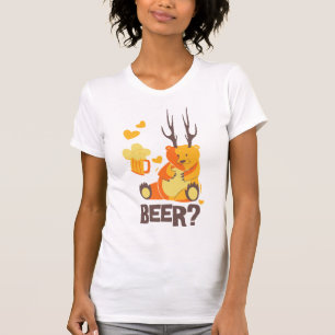 Camiseta Cerveja? Urso com Barras-T-Camisa