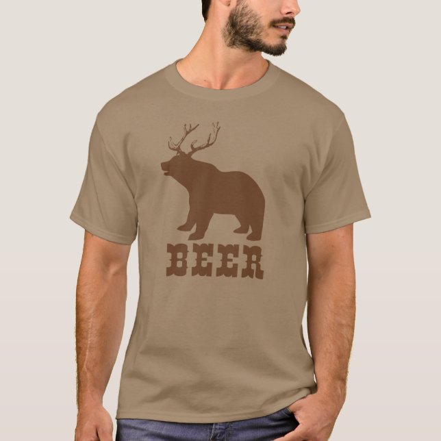 Camiseta Cerveja (Urso + Veado) (Frente)