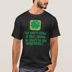 Camiseta Cerveja Verde do Dia de São Patrício Citação